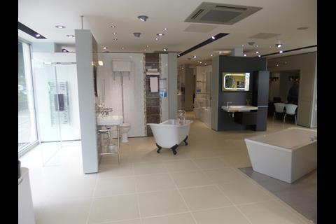 Bathroom suite designs at the Harrogate store range from modern to retro